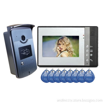 7inch Wired Video Door Phone with Card Reading Function
